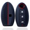 Silicone Key Case For Nissan Tiida Qashqai J11 J10 Micra Kicks Altima X-Trail Fuga Navara Leaf Note Sentra Murano Car Key Cover