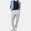 Uniqlo Solid Color Pocket Drawstring Cuffed Knit Sweatpants Unisex Bottoms Gray 451648-05