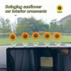 Neue 5 Stück Schwingende Sonnenblume Auto Ornamente Erfrischend Heilend Frische Blumen Auto Mittelkonsole Dekor Kreative Schreibtischornamente