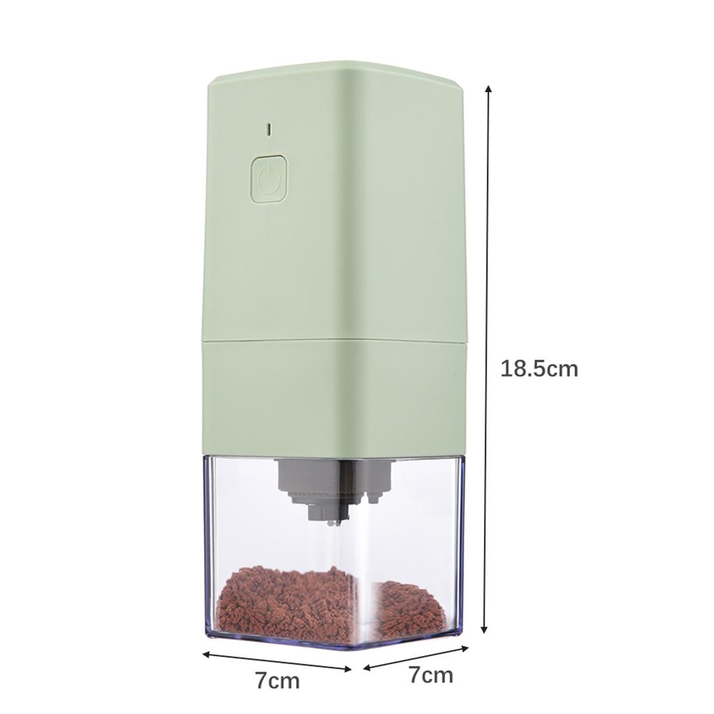 Tragbare Mini Elektrische Kaffeemühle mit Verstellbarem Grob Fein Mahlen Abnehmbare Kammer für Zuhause Reise