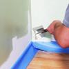 2 st Gipsplåtsvinkelspackel i rostfritt stål med mjukt grepphandtag Inre Yttre Vinkelblad Ergonomiskt Halkfritt Gummihandtag Murverkshörnvinkel