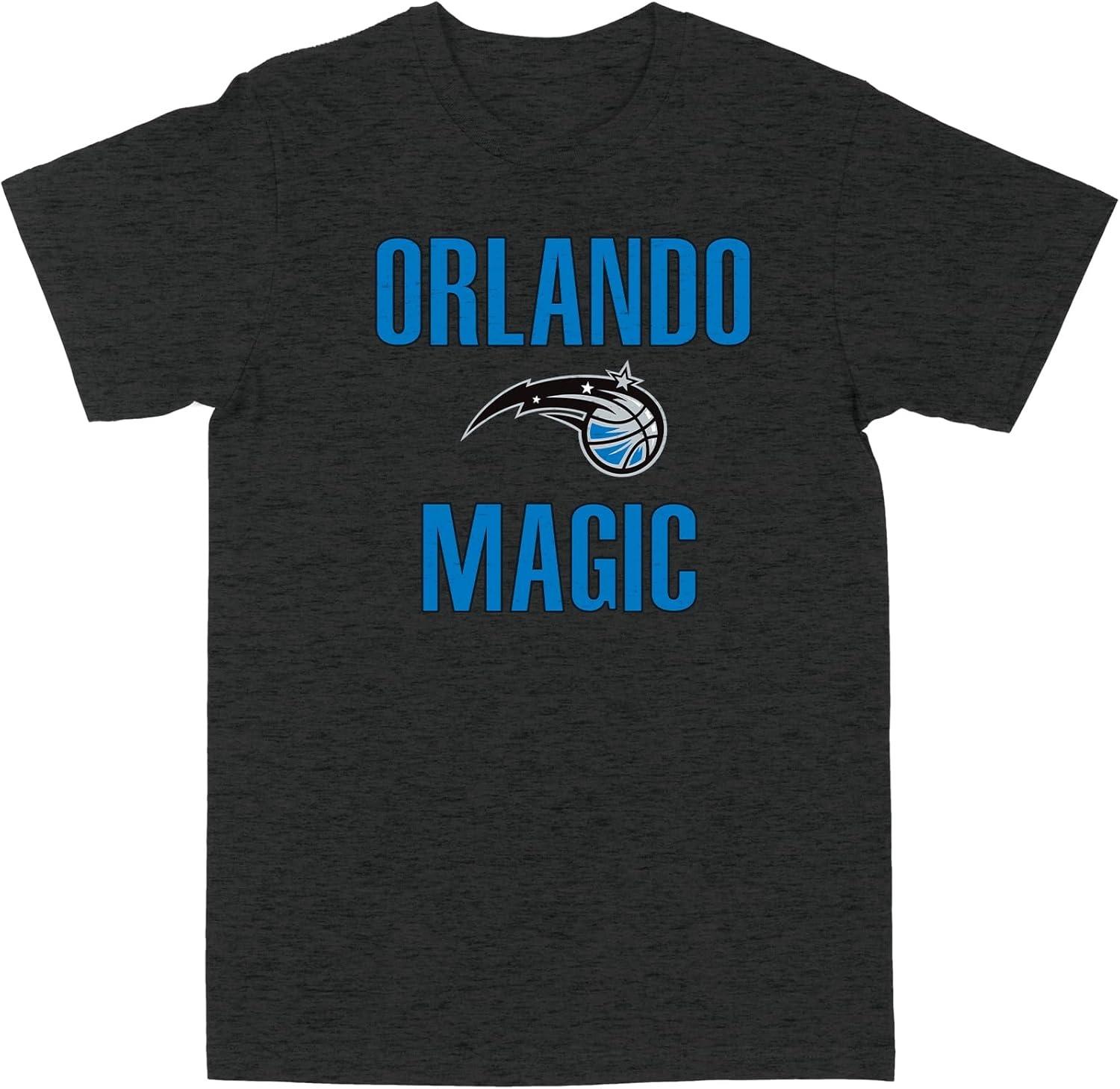 

Основная футболка NBA Orlando Magic темно-серого меланжевого цвета S чёрный