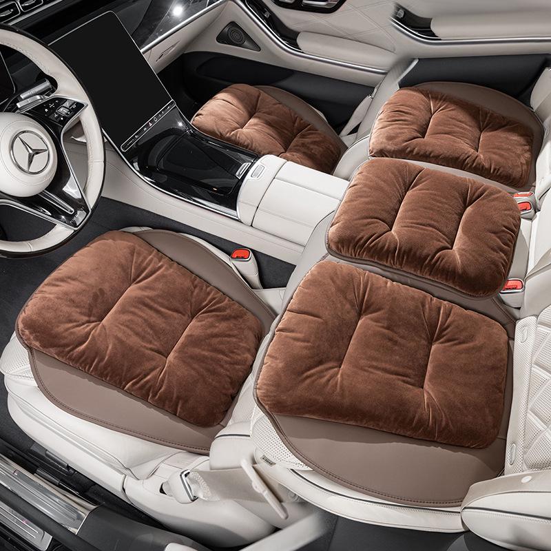 High-End Plush Heated Car Seat Cushion for Autumn and Winter