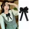 Papillon Nero Fiocco di Strass Spille per Camicia da Donna Corsage Gioielli Abbigliamento e Accessori