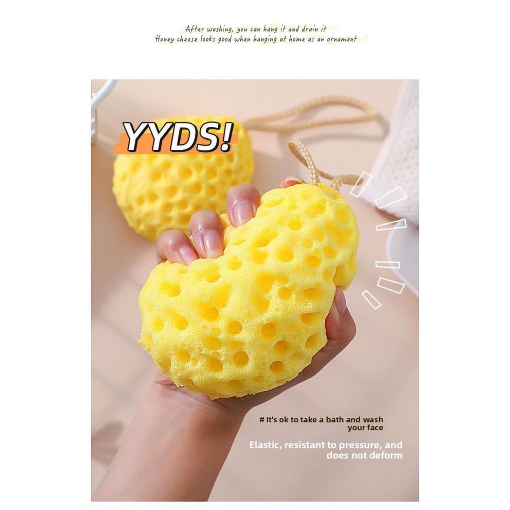 Honeycomb Bath Ball, Bath Flower, Bath Cotton for Home Use, Soft and Not Loose, Cute Children's Scrubbing Bath Ball, Foaming Bath Ball