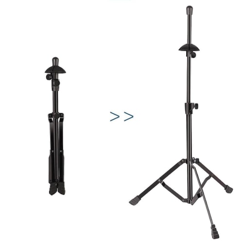 DeeRace [2025 New Arrival - Adjustable Height] Trombone Stand, Foldable, Adjustable Height from 52 To 80cm, Tripod, Stable, Perfect for Commuting, Pra