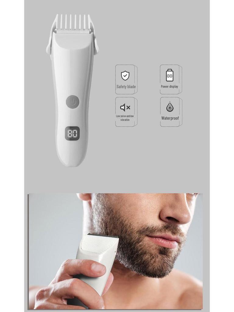 Kadınlar için Elektrikli Saç Kesme Makinesi ve Tıraş Makinesi - Genital Bölge, Koltuk Altı, Göğüs ve Özel Bölge Kıllarını Kırpmak için İdealdir.