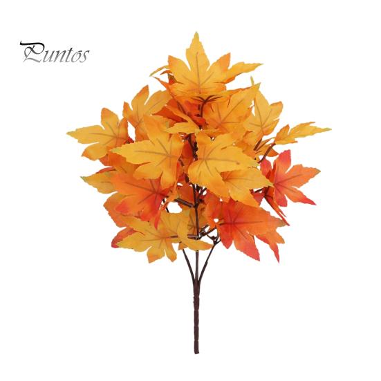 Long Lasting Decorative Plants Artificial Maple Leaves, Faux Silk Hanging Plant for Home Decor, Realistic Cascading Everlasting Tulips Decoration