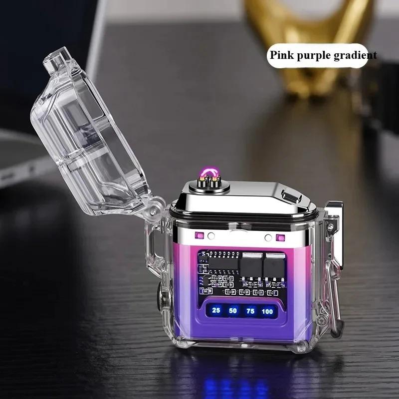 New Fashionable Household Transparent Double Arc Waterproof Convenient USB Electronic Fast Charging Illumination Plasma