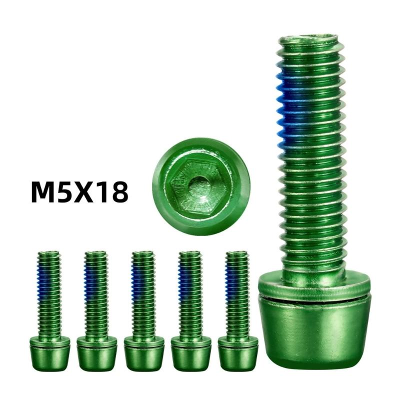 6pcs Multifunctional Bike Disc Brake Pad Bolts Fixing Screws Cycling Accessory for Cycling Maintenance