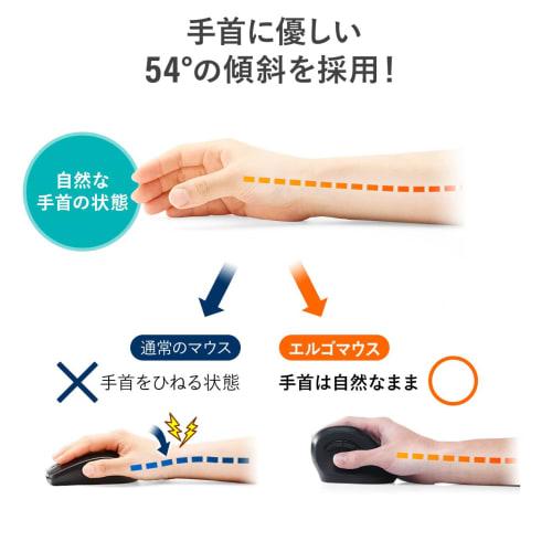 Sanwa Direct Bluetooth Mouse 3 Emparelhamento Ergonomia Bateria Operado Silencioso Compatível com Windows/Mac Prata 400-MABT102S