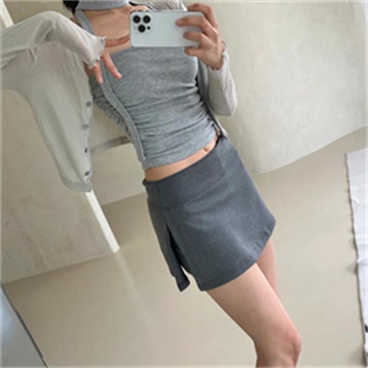 Korean Dongdaemun Spring/Summer Slim A-line Skirt Shorts