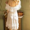 Women's Short Sleeve Lace Satin Vintage Nightdress Pajamas Nightwear Sleepwear