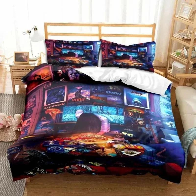 Comforter 3D Print Horror Moive Halloween Bedding Set Bedroom Soft Modern S Comefortable And