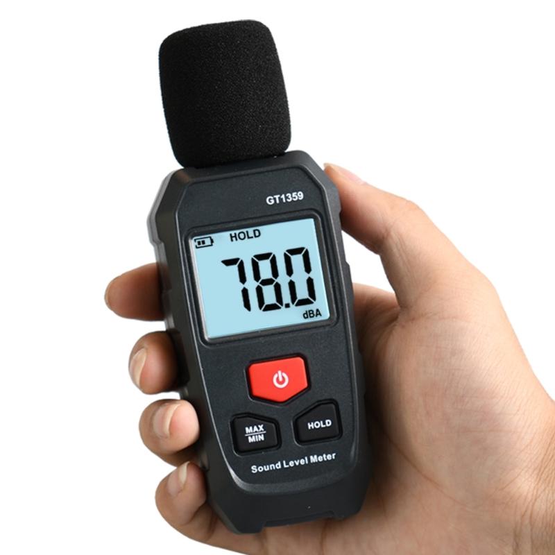 High Precisions Digital Sound Level Decibel Meter For Home Offices Industrial Noise Measurement With Backlits Display