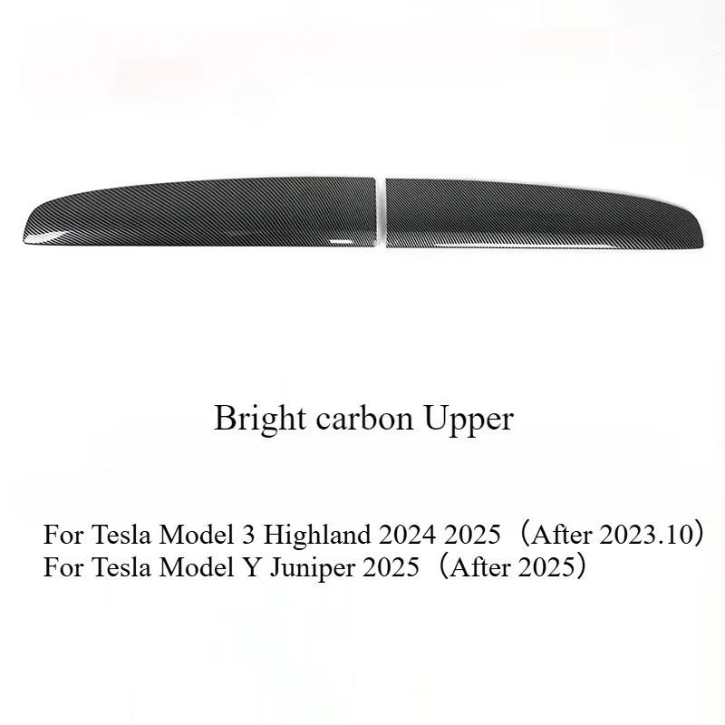Ozdobna listwa ochronna deski rozdzielczej dla Tesla Model Y Juniper Model 3 Highland ABS Bezwonna Odporna na zarysowania Odporna na zużycie