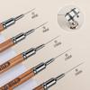Nail Brush Wood Handle Gel Nail Art Liner DIY Painting Brush Drawing Lines Stripe Flower Painting Pen UV Gel Manicure Salon Tool