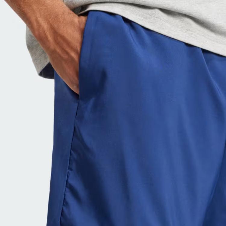 Adidas Essentials Linear Logo Comfortable Fashion Casual Solid Color Letter Shorts Men Shorts Deep-Blue White JE9017