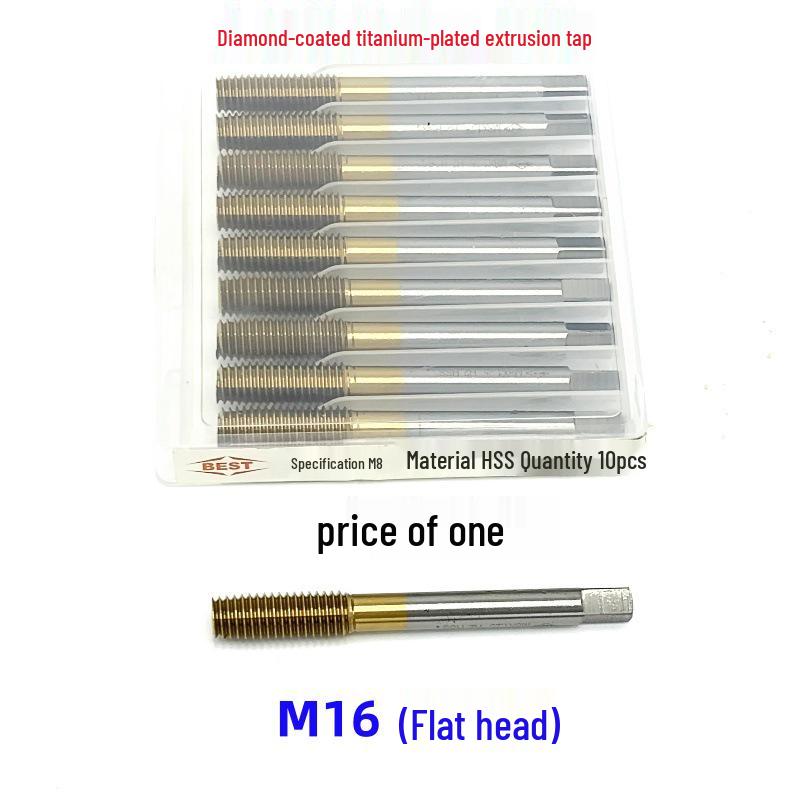 Premium Cobalt-Plated Titanium Extrusion Tap Set: M2-M16 Sizes
