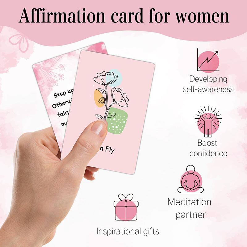 

Positive Affirmations Cards - Inspirational Birthday Gifts For Women, Sister, Friends & Her: Daily Encouragement, Motivation