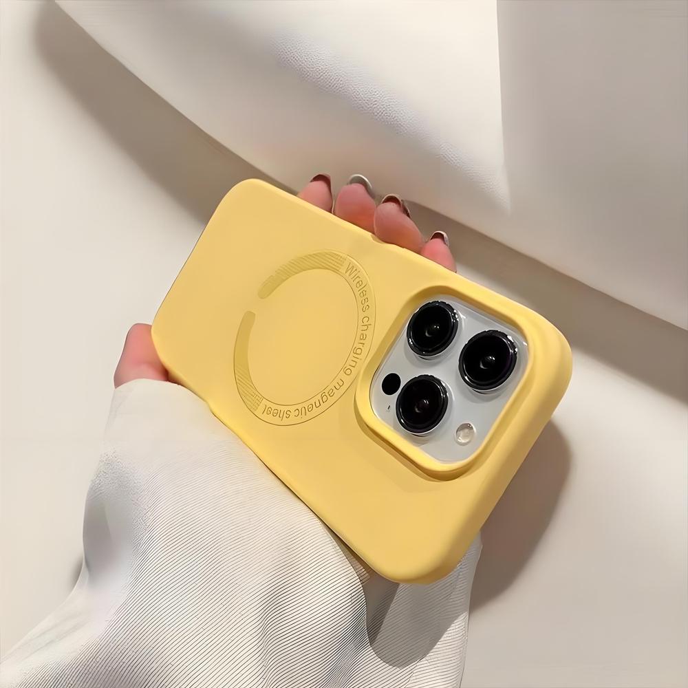 MagSafe Liquid Silicone Phone Case for Apple iPhone 16Promax - Mykt silikon, fallbestandig telefondeksel for Apple iPhone 16/15/14/13/12/Pro/Promax