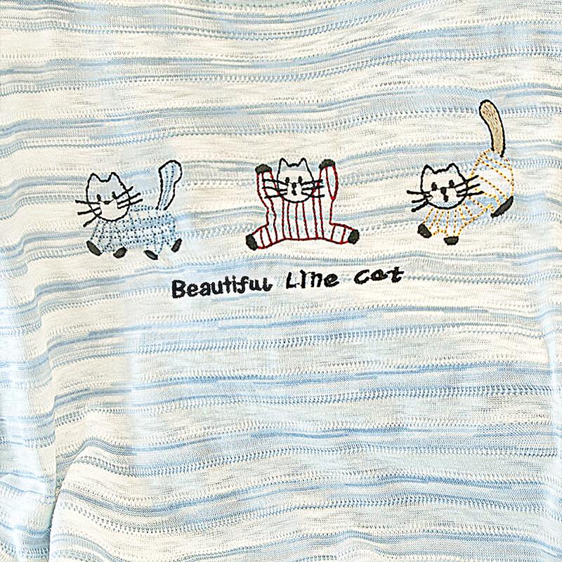 Sibaishi Women's Color Block Stripe T-shirt