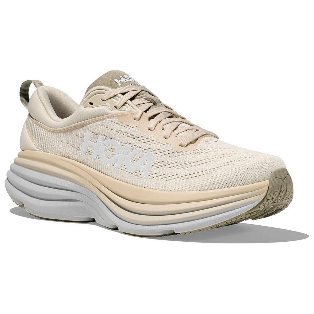 Hoka One One Bondi 8 Comfortable Fashionable Versatile Non-Slip Durable Low-Top Running Shoes Men Sneakers White Blue 1127953-OKB