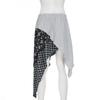 Y2K Style Plaid & Floral Low-Waist Ruffled Skirt