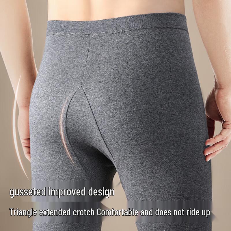 Qipilang Men's 100% Cotton 7A Anti-Bacterial Thermal Underwear Set