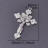 15pcs Crosses Charms Pendant Alloy Cross Metal Antique Silver Color Pendants Making DIY Handmade Jewelry Components Accessories