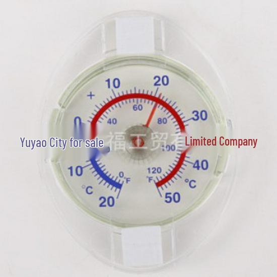 Transparent Double-Sided Adhesive Thermometer with Two-Color Print