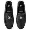 Louis Vuitton Silverstone Gommino Loafers Men's Black 1AHRRK
