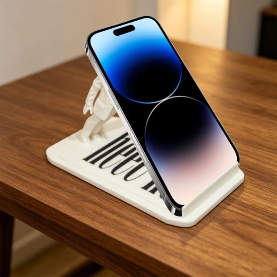 3D Printed Cell Phone Stand for Desk, Funny Mobile Phone Holder, Creative Phone Stand, Portable Universal Phone Support for Home Office