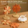 Windmill Shape Coasters Trivet Set Wood Trivets for Hot Dishes Heat Resistant Wooden Mat Potholders for Kitchen and Dining