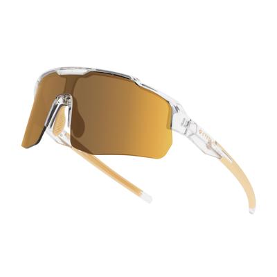 MOTIONVIEW Sports HD High [EYEGLAD] Sunglasses, Outdoor, Contrast, UV400, Running, Baseball, Softball, Sports, Eco-friendly (Desert Titanium)