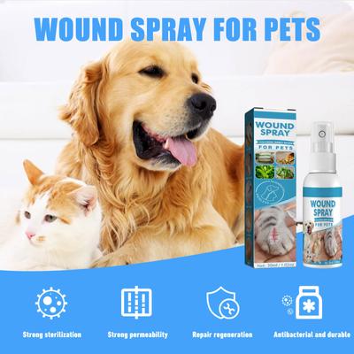 Recovery Medicated Antiseptic Spray For Dogs Cats Wound And Skin Care 30ml Sast Wound Repairing Spray For Skin Issues,30ml