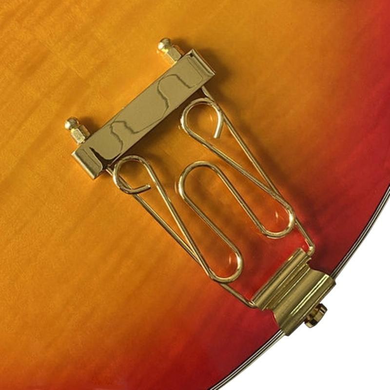 4 String Trapeze Tailpiece Bass Bridge with Mounting Screws Electric Bass Tail Archtop Tailpiece Bridge Replacement