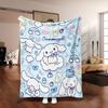 JIT Cinnamoroll Flanelldecke 2D Einzelmotiv Niedlich Heimdekoration Weiches Accessoire Gemütlich Funktional Cartoon-Thema Attraktiv Langlebig
