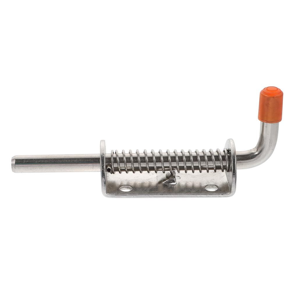 1pc Heavy Duty Sliding Bolt Stainless Steel Gate Latch Spring Loaded Door Lock For Fence Cabinet Refrigerator Security