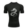 Men Sports T-Shirt Training Jogging Casual Running Workout Compression Fashion Athletic Tees Rashguard Men Short Sleeve Elastic Fitness Suit