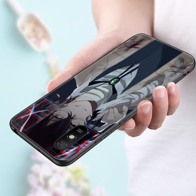 Anime Bungou Stray Dogs Dazai Osamu Phone Case For Xiaomi Redmi Note 11 10 9 8 Pro 11T 10T 10S 9S 8T 9 9A 9C 9T Black Soft Cover