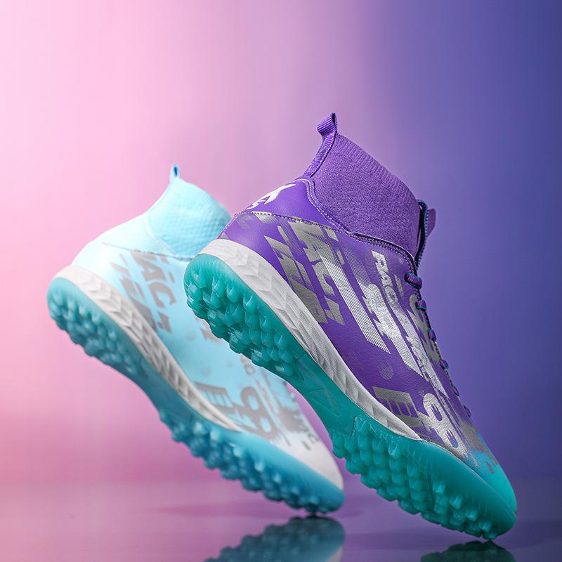 

Новые футбольные бутсы Yuanyang AG длинные шипы TF шипы-сороконожки мужские и женские высокие студенческие соревновательные спортивные тренировочные бутсы 46