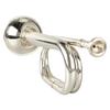Military Style Trumpet C Key Brass Easy To Play Trumpet with Mouthpiece for Beginners Gift Silver