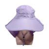 Women Summer Sun Hat Solid Color Fisherman Cap Ladies Visors High Quality Anti-UV Wide Brim Neck Protection Sunshade Hats