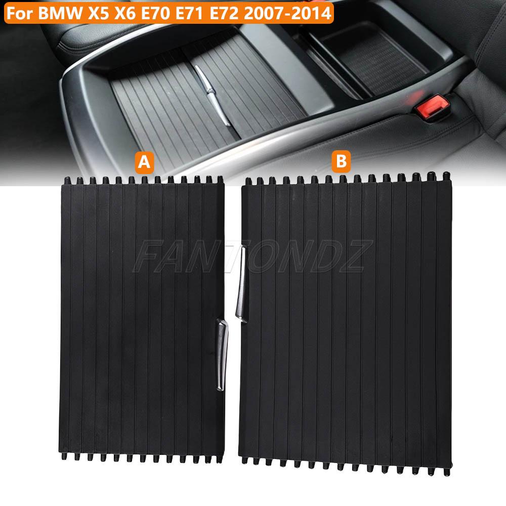 Interior Water Cup Rack Car Center Console Cover Slide Roller Blind Car Mounts Drinks Holders For BMW X5 E70 X6 E71 51166954943