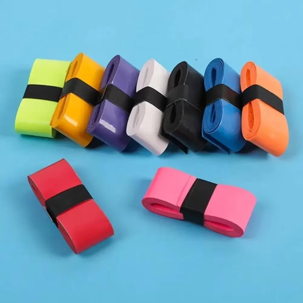PU Badminton Handle Wrap Tape Sweat-absorbent Non-slip Badminton Racket Handle Grip Thicken Shock-absorbing Grip Tape