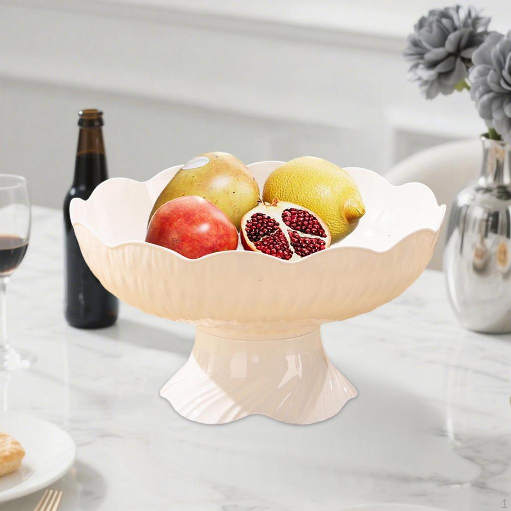 Creative Fruit Bowl on Stand with Modern Multifunctional Tray, Elegant PP Stand, Decorative Tabletop