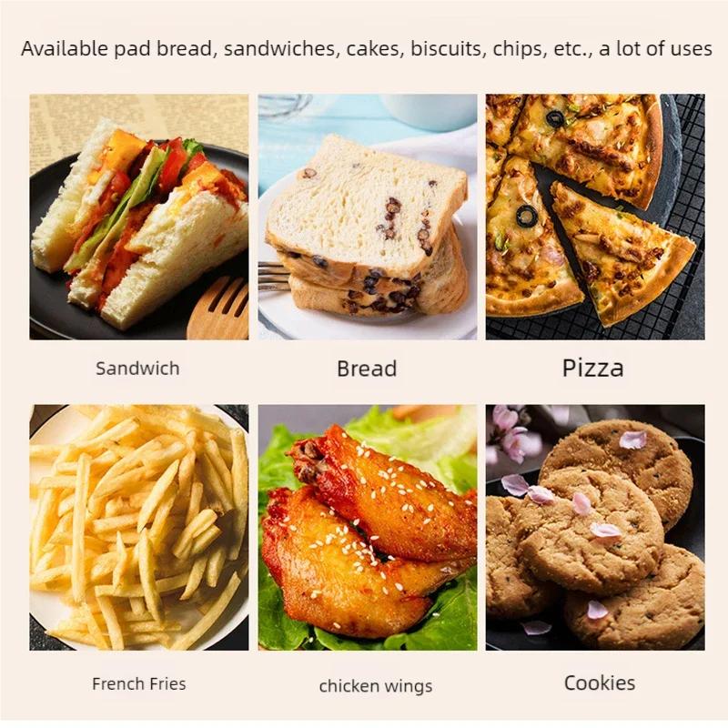 50 pcs Oil-Proof Paper for Wrapping Sandwich Packaging Burger Bread Fried Food Fryer Air Baking Paper Plate Mat Accessories
