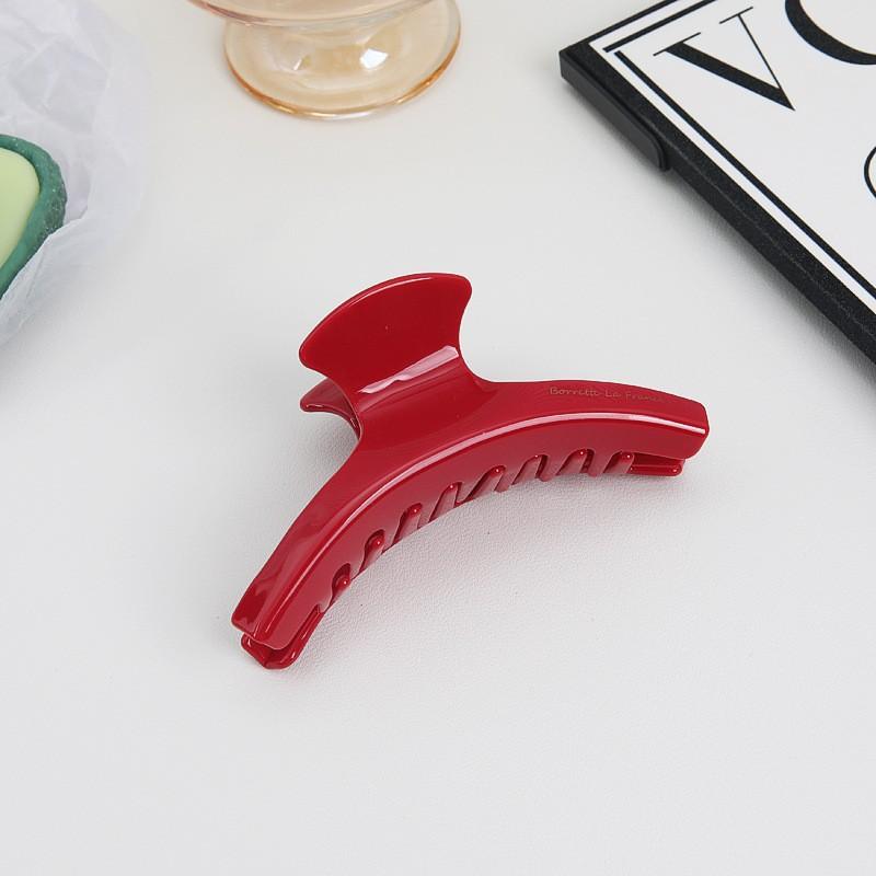 High Quality Japanese French Acetic Acid Curved Hair Grab Leopard Print Large Grab Clip Hairpin Shark