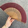 Fan Japanese style and fan bamboo handle folding fan exquisite folding fan ancient style send small tassel